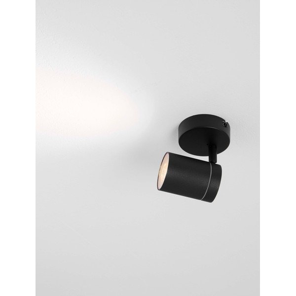 Matně černé kovové bodové svítidlo s ohybatelnou konstrukcí 12x8 cm Alma – Nova Luce-image-3