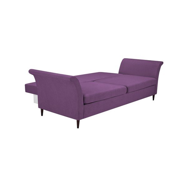 Fialová 3místná rozkládací pohovka s úložným prostorem Mazzini Sofas Peony-image-4