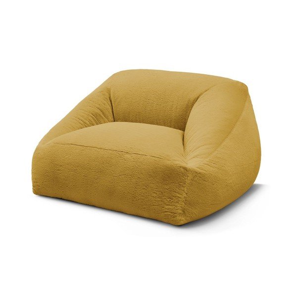 Žlutý sedací vak z umělé kožešiny Lilibet – Bobochic Paris