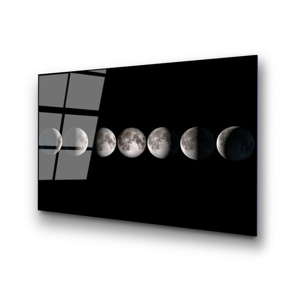 Skleněný obraz 100x70 cm Moon Phases – Wallity-image-4