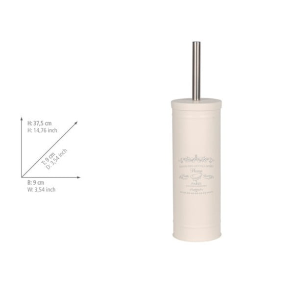 Krémová ocelová WC štětka Home – Wenko-image-2