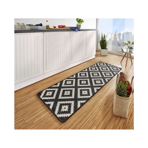 Černý kuchyňský běhoun Hanse Home Diamond, 67 x 180 cm-image-2