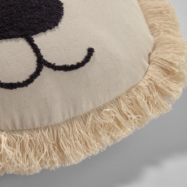 Béžový bavlněný povlak na dětský polštář Kave Home Uriana, ø 45 cm-image-1