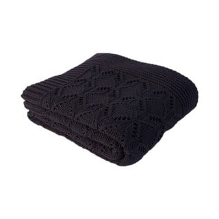 Tmavě modrá bavlněná deka Homemania Decor Cotton Navy, 130 x 170 cm