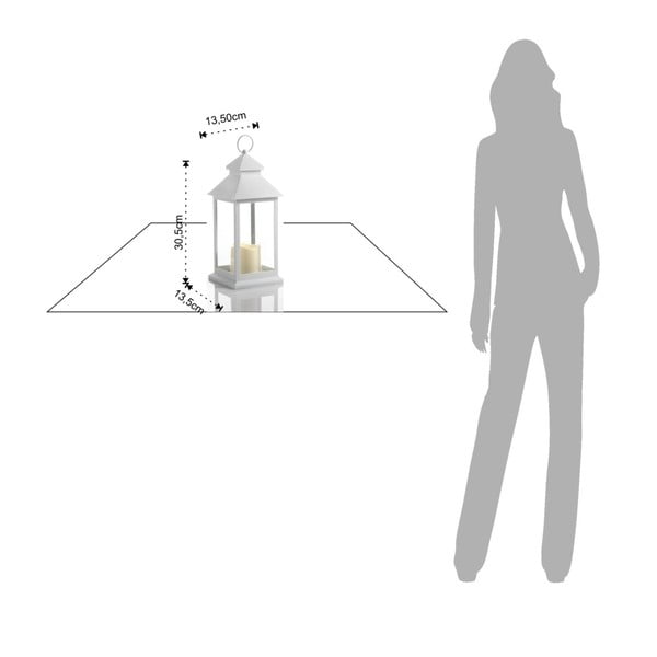 Velká bílá dekorativní LED lucerna vhodná do exteriéru Tomasucci Lante-image-2