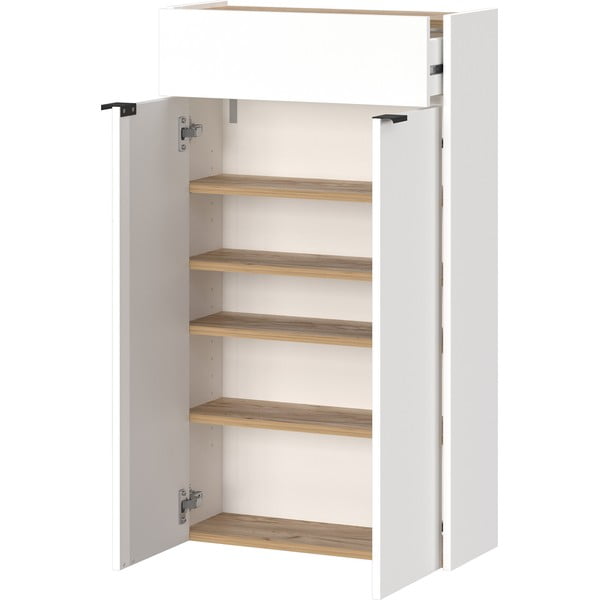 Bílá skříňka v dekoru dubu 56x97x22 cm Ameca – Germania-image-3