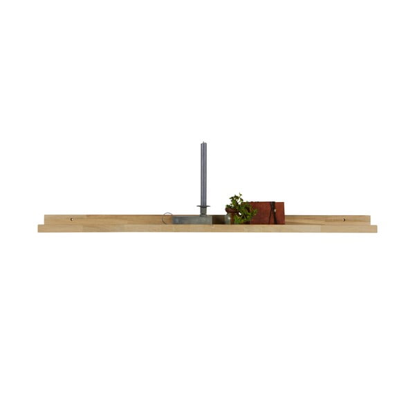 Police na obrázky z dubového dřeva v přírodní barvě 120 cm Studio – WOOOD-image-2