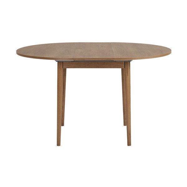 Kulatý rozkládací jídelní stůl s přídavnou deskou v dekoru dubu ø 100 cm Viona – Kalune Design-image-4