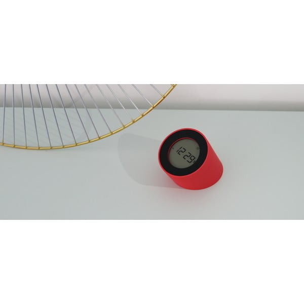 Červený budík s LED displejem Gingko Edge-image-1