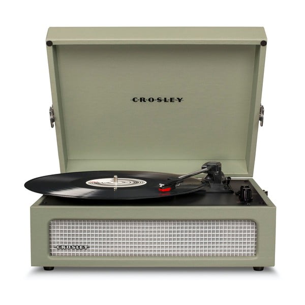 Zelený gramofon Crosley Voyager Sage-image-3