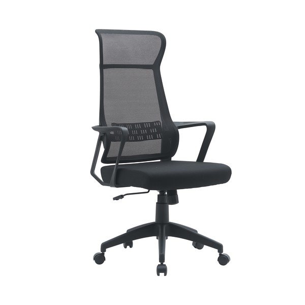 Černá čalouněná kancelářská židle Hoboken – Yes Everyday