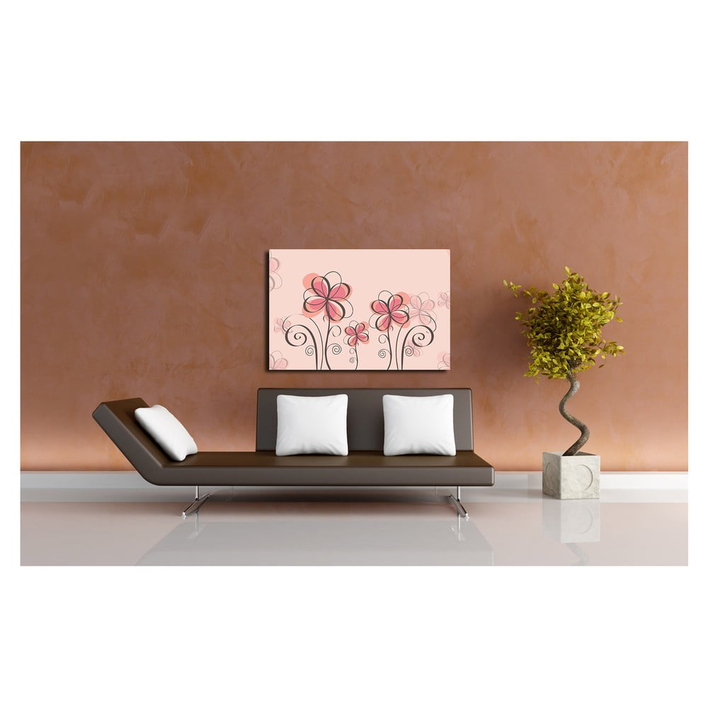Obraz Pink Flower, 60x80 cm
