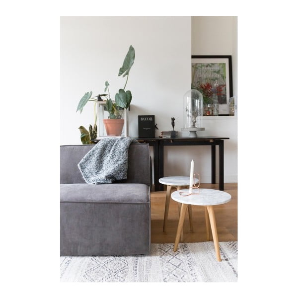 Světle šedá rohová část modulární pohovky Zuiver James-image-4