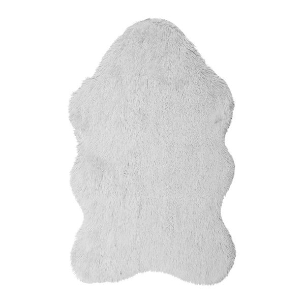 Bílý kožešinový koberec Ranto Soft Bear, 70 x 150 cm
