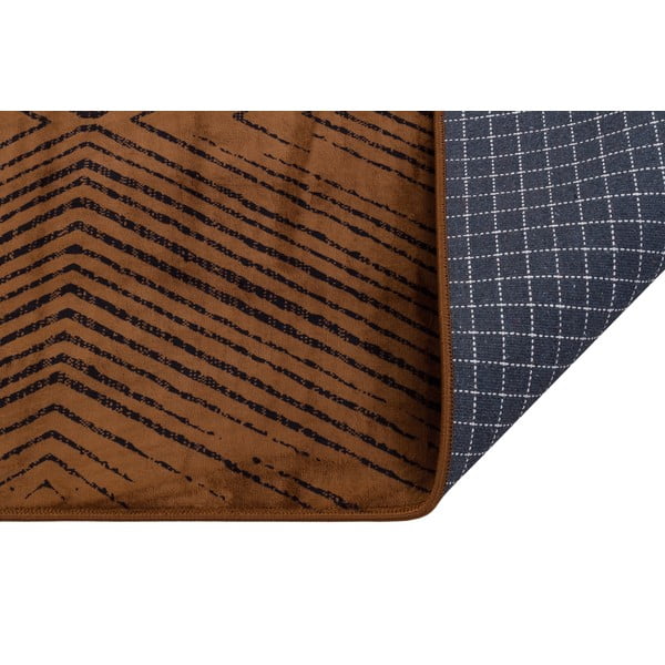 Hnědý pratelný koberec 180x120 cm - Vitaus-image-2