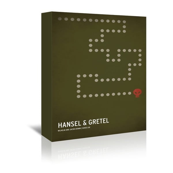 Obraz na plátně Hansel Gretel With Text od Christiana Jacksona
