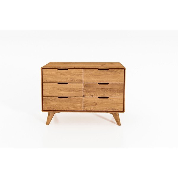 Nízká komoda z dubového dřeva 90x63 cm Greg - The Beds-image-1