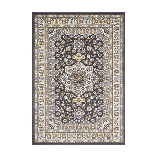 Tmavě šedý koberec Nouristan Parun Tabriz, 160 x 230 cm