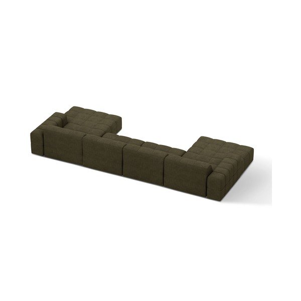 Khaki žinylková rohová pohovka (do "U") Chicago – Cosmopolitan Design-image-2