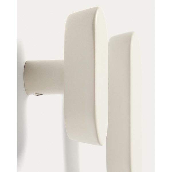 Krémové nástěnné háčky v sadě 2 ks z bukového dřeva Arely – Kave Home-image-2