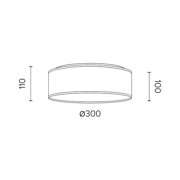Stropní svítidlo z přírodní dýhy v barvě ořechového dřeva Sotto Luce TSURI M, ⌀ 30 cm-image-2