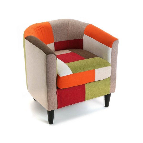 Křeslo Versa Red Patchwork