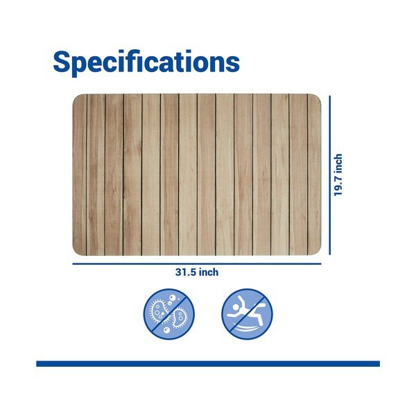 Z křemeliny koupelnová předložka v přírodní barvě 50x80 cm Lepiana – Wenko-image-3