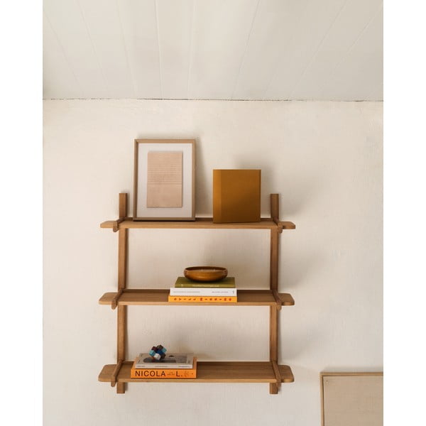 Modulární policový systém z dubového dřeva v přírodní barvě 110x98 cm Sitra – Kave Home-image-1