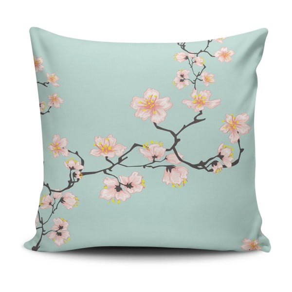 Polštář s příměsí bavlny Cushion Love Pinkie Branch, 45 x 45 cm