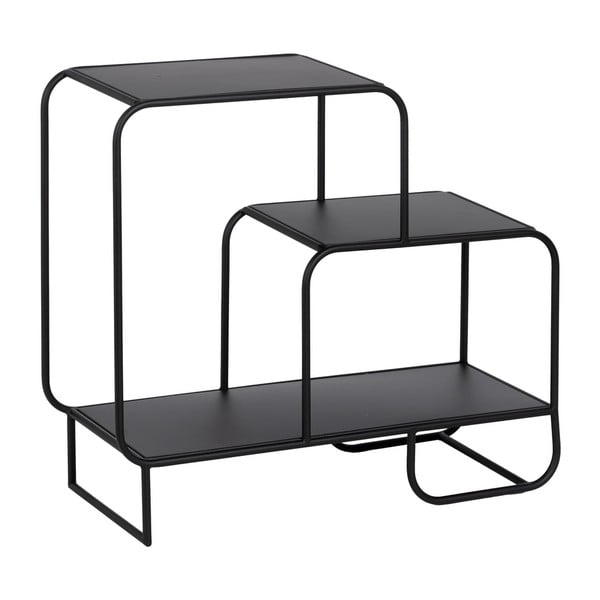 Černý kovový regál 72x68 cm Sleco – Ixia