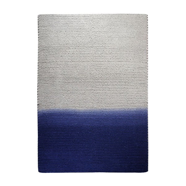 Vlněný koberec Kollam Grey/blue, 160x230 cm