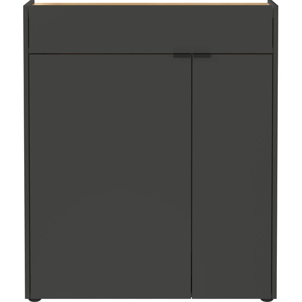 Antracitová skříňka 82x102x22 cm Ameca – Germania-image-1
