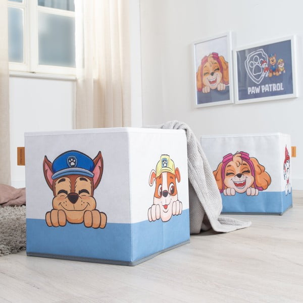 Látkové dětské organizéry na hračky v sadě 2 ks 27x27x27 cm Paw Patrol – Roba-image-3