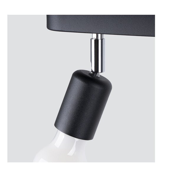 Černé kovové stropní svítidlo ø 6 cm Brando – Sollux-image-3