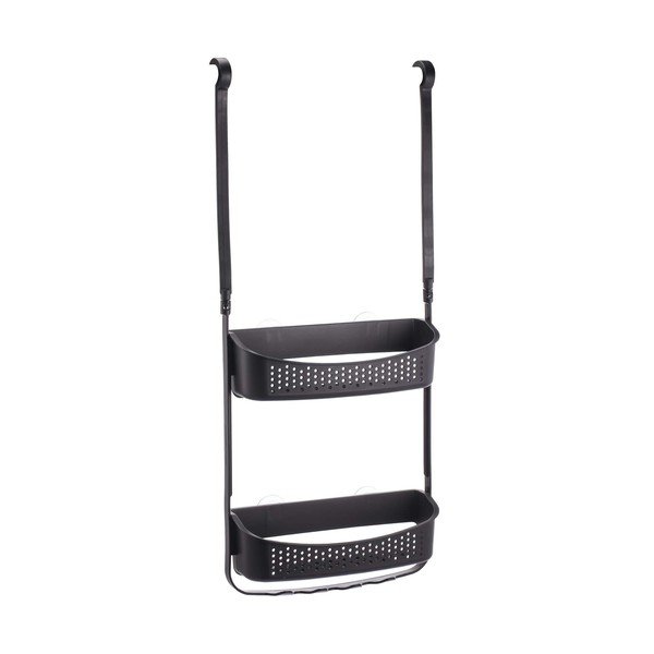 Matně černá závěsná plastová koupelnová polička Vesper – douceur d'intérieur-image-3