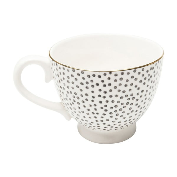 Kameninový puntíkovaný kávový šálek Kare Design Dotty Rim