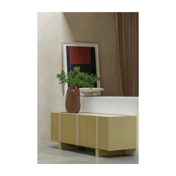 Zelený TV stolek z borovicového dřeva 152x53x46 cm Basu – WOOOD-image-1