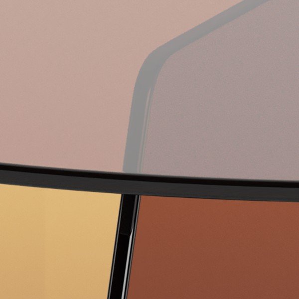 Hnědý skleněný kulatý konferenční stolek ø 80 cm Samos – Actona-image-1