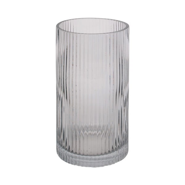 Šedá skleněná váza PT LIVING Allure, výška 20 cm