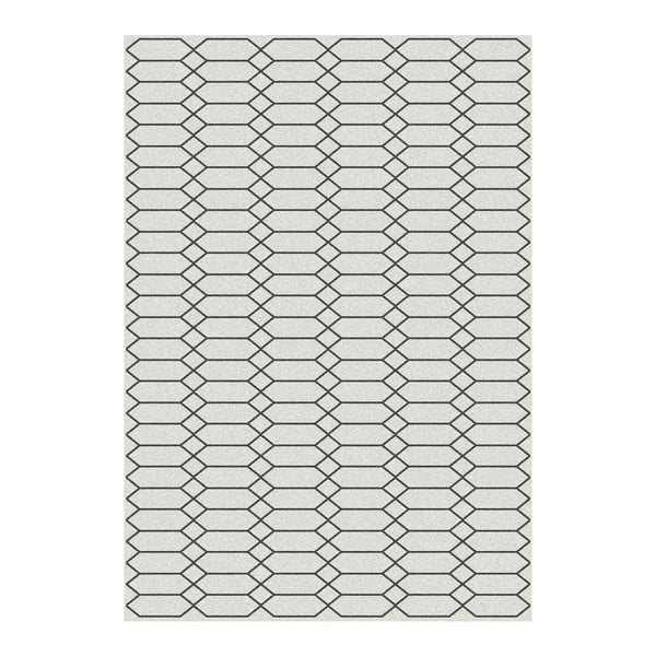 Černý koberec Universal Norway Blanco, 140 x 200 cm