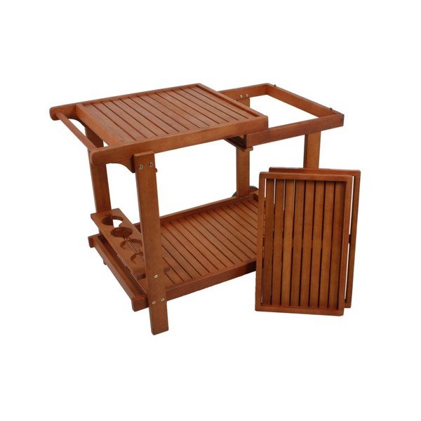 Zahradní servírovací stolek z eukalyptového dřeva 60x100 cm Hayward – Garden Pleasure-image-1