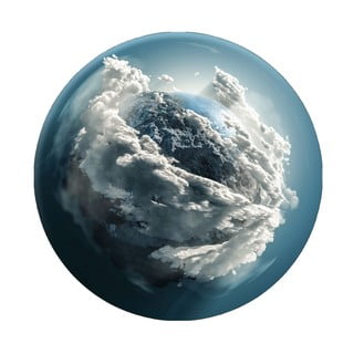 Nástěnná dekorace Styler Ring Clouds, ø 70 cm