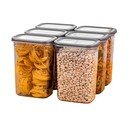 Plastové dózy v sadě 6 ks na potraviny Fresco – Hermia