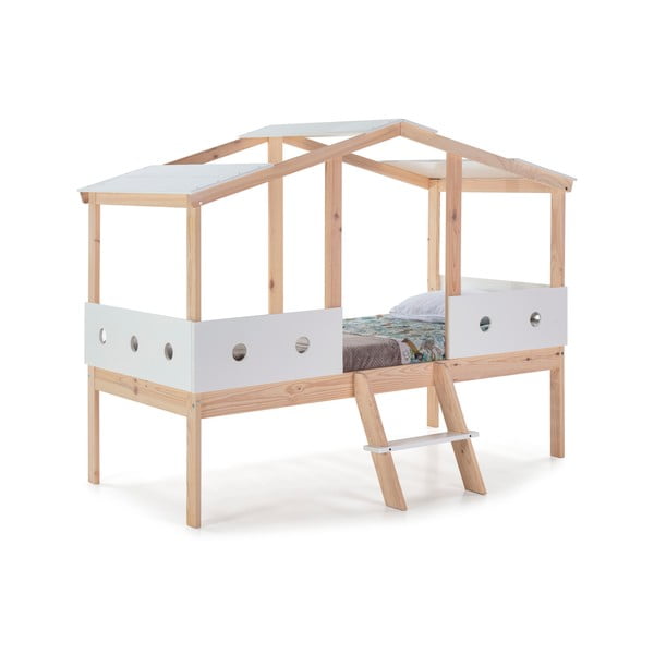 Bílá vyvýšená dětská postel Marckeric Compte, 90 x 190 cm-image-2