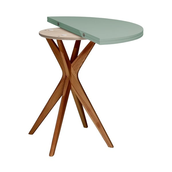 Kulatý rozkládací jídelní stůl 45x90 cm Jubi – Ragaba-image-3