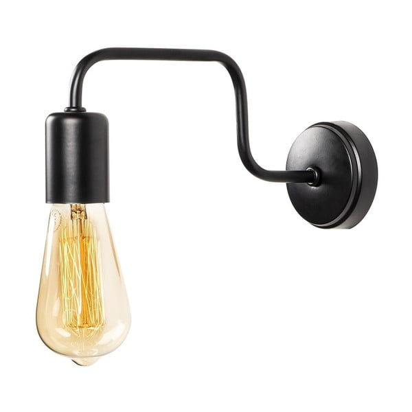 Černé kovové nástěnné svítidlo Opviq lights Isidora-image-2