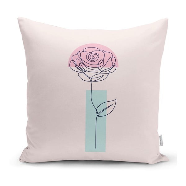 Povlak na polštář Minimalist Cushion Covers Drawing Flower, 45 x 45 cm