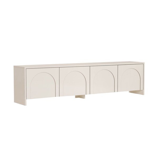 Krémový TV stolek 180x45x32 cm Aurelia – Kalune Design