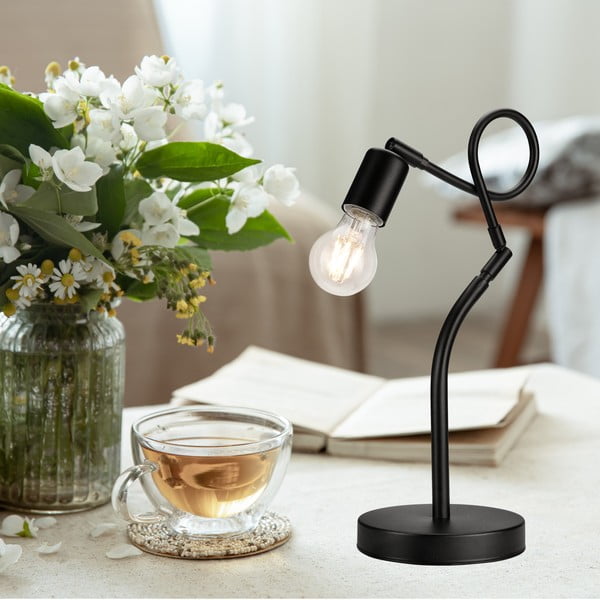 Černá stolní lampa, výška 42 cm Harry – LAMKUR-image-3