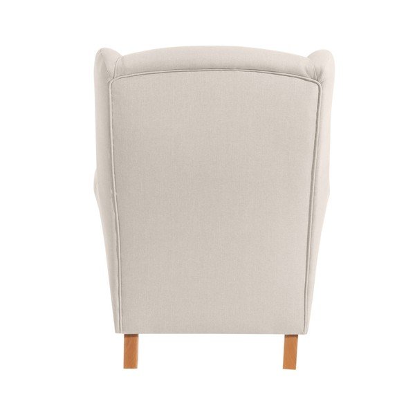 Krémové křeslo ušák Max Winzer Lorris Cream-image-1